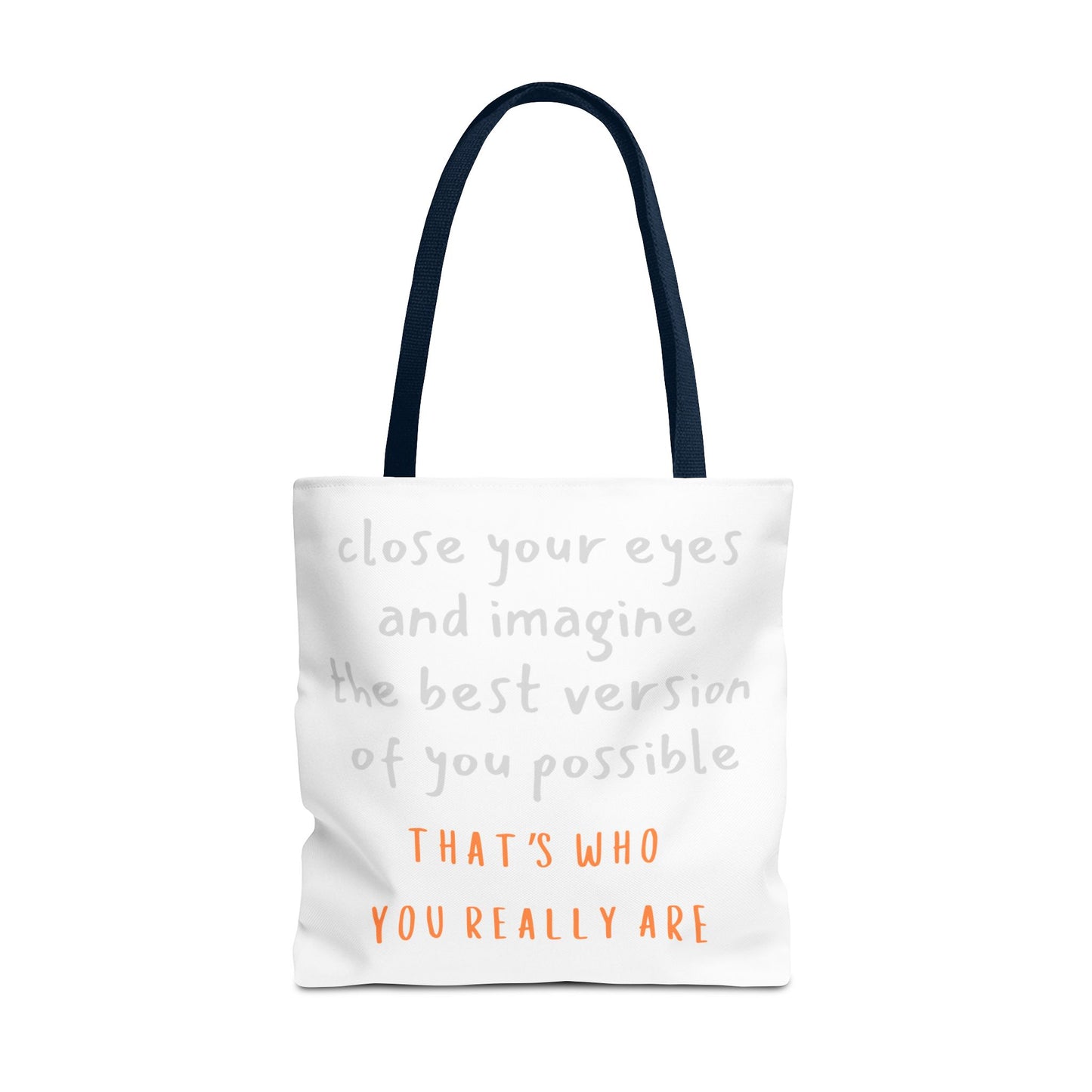 Unisex Tote Bag — "That's Who You Really Are" Cotton Tote