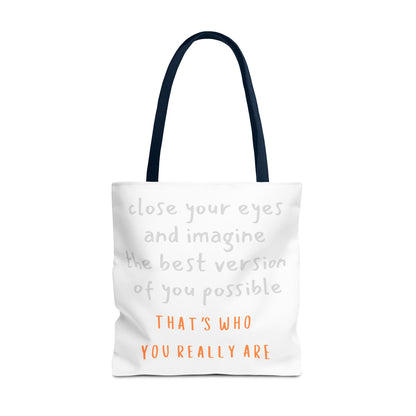 Unisex Tote Bag — "That's Who You Really Are" Cotton Tote