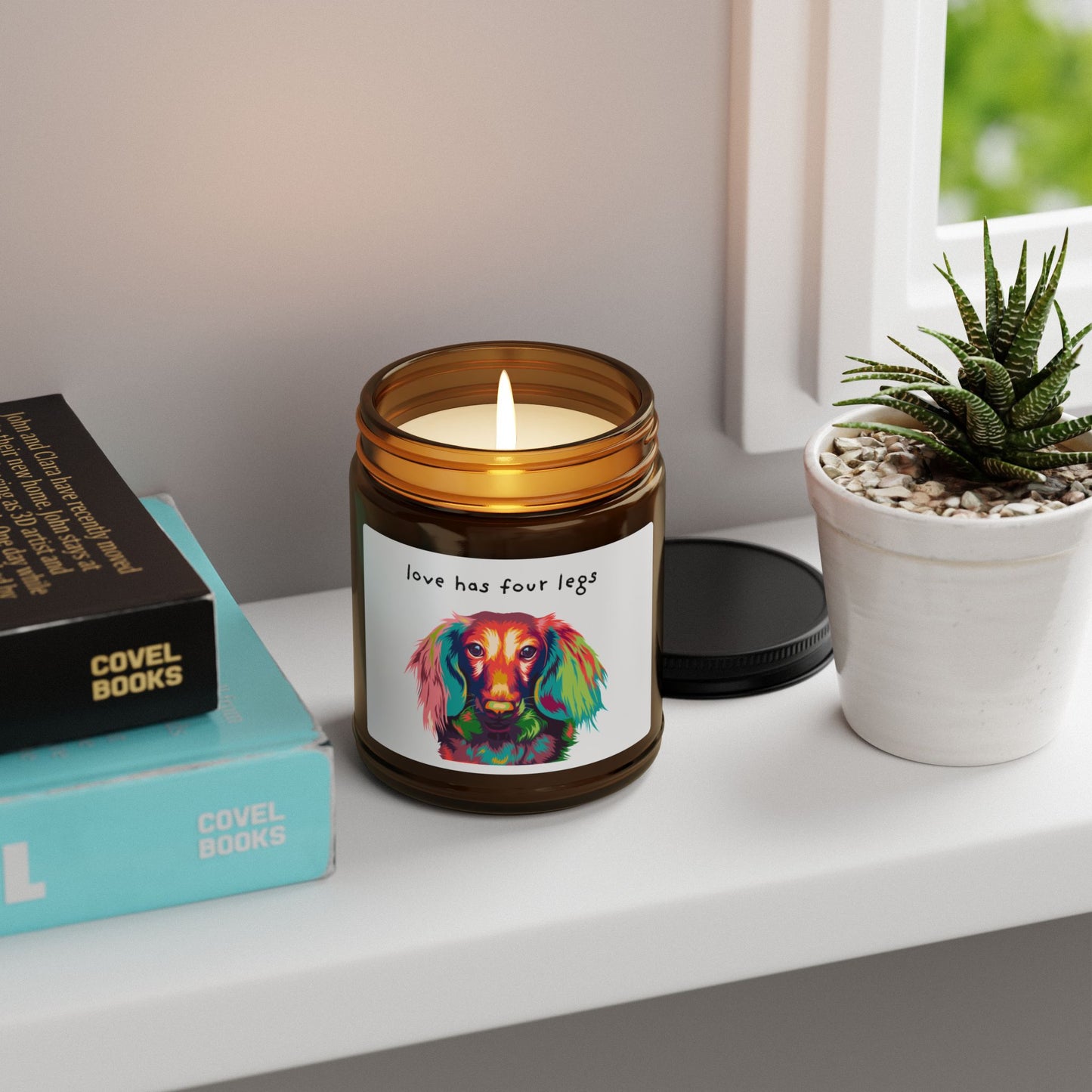 Soy Candle — 'Love Has Four Legs' Various Scents  4oz or 9 oz