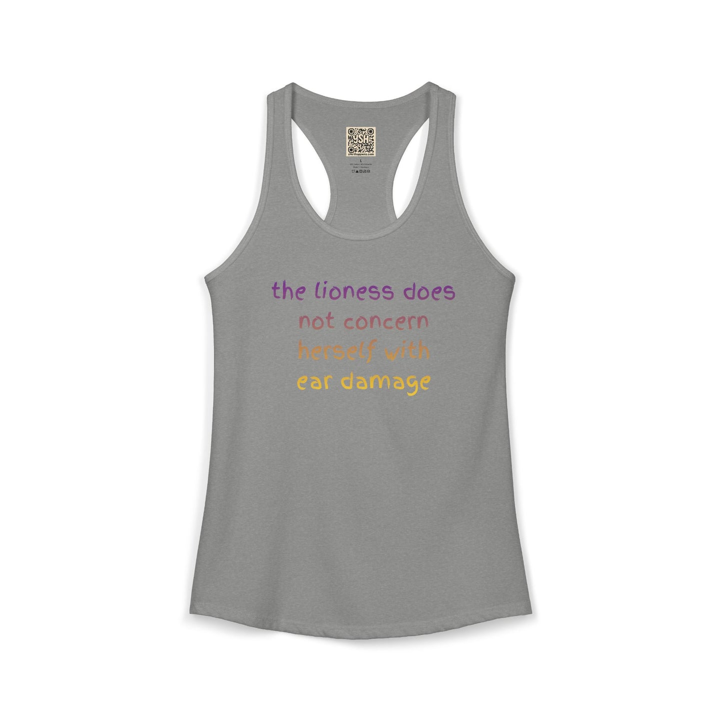 Women's Ideal Racerback Tank - "THE LIONESS..."