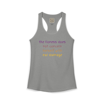 Women's Ideal Racerback Tank - "THE LIONESS..."