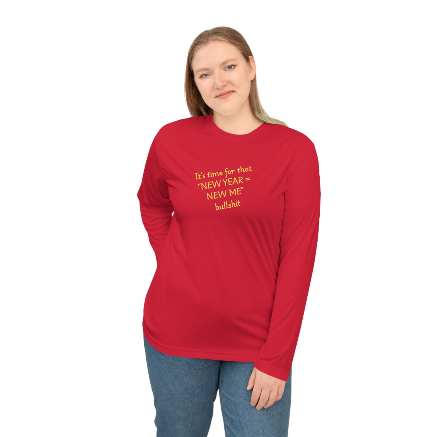 UNISEX Long Sleeve Shirt — “New Year = New Me”