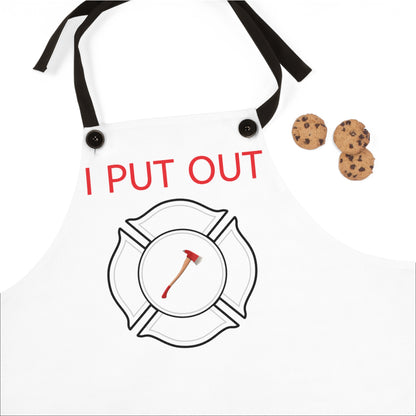 Firefighter Axe Apron — "I Put Out" Funny Firefighter Cooking Apron