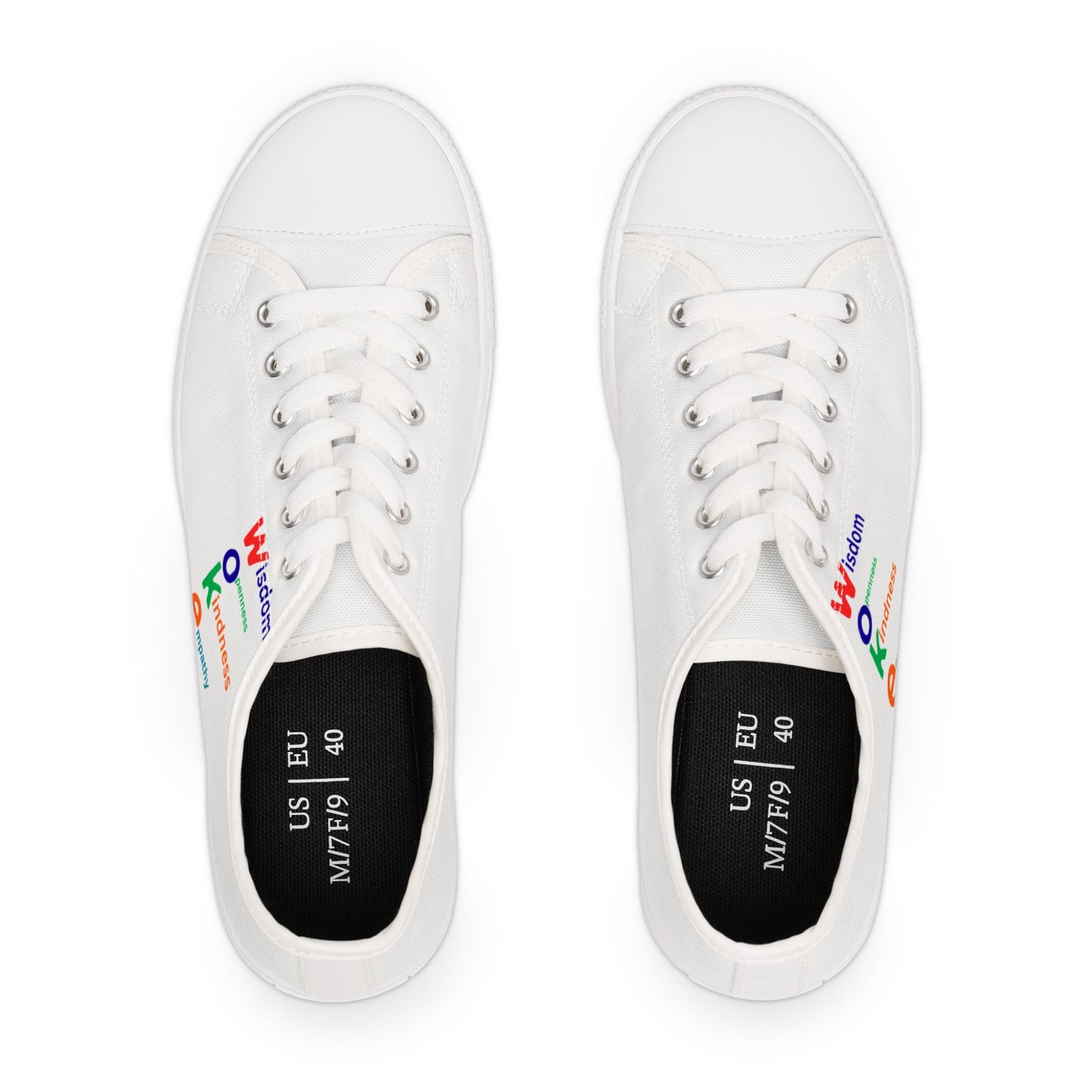 Low Top Sneakers — "WOKE"