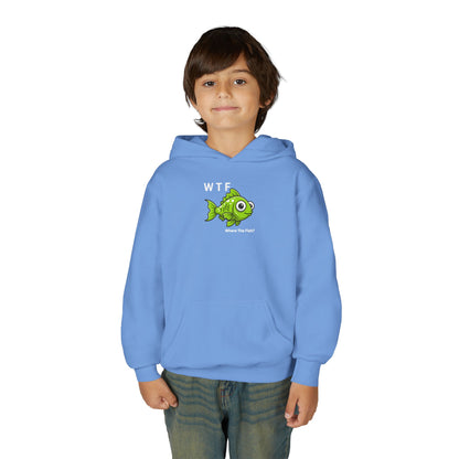 UNISEX Youth Hoodie — "WTF Where The Fish?"