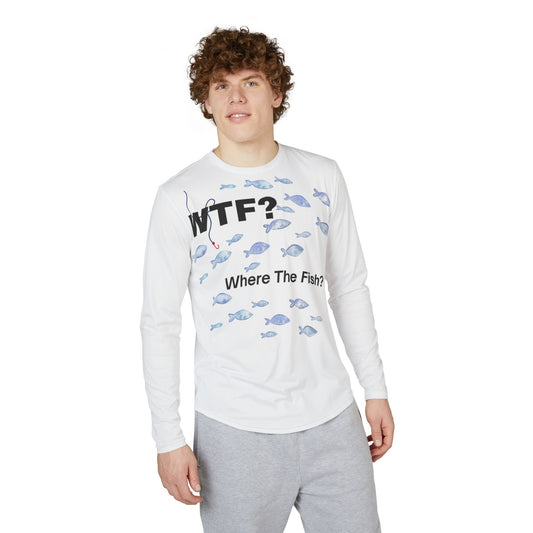 50 spf UV Protection Long Sleeve Shirt — "WTF..."  WHITE ONLY AVAILABLE