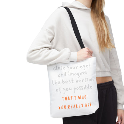 Unisex Tote Bag — "That's Who You Really Are" Cotton Tote