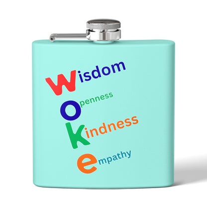 WOKE Stainless Steel Flask — 6oz