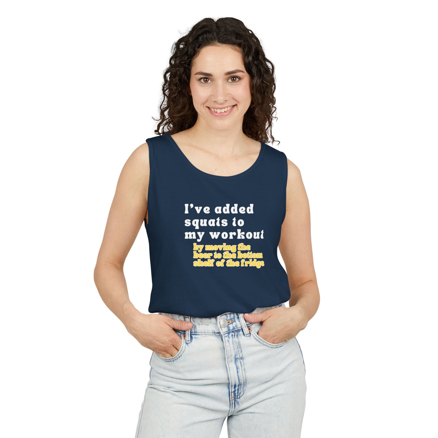 UNISEX Workout Tank Top — "I’VE ADDED SQUATS TO MY... "