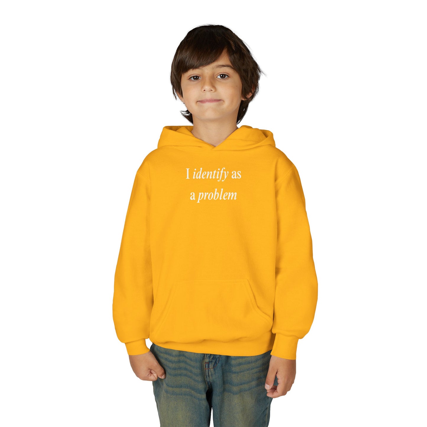 UNISEX Youth Hoodie - "I Identify As... "