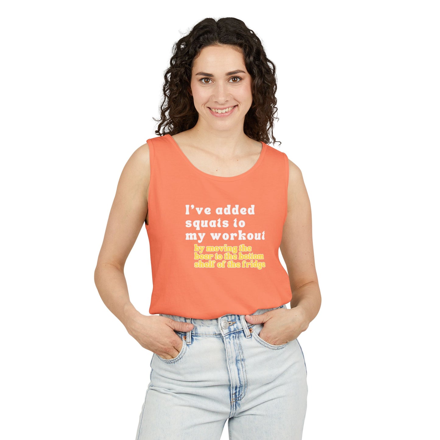 UNISEX Workout Tank Top — "I’VE ADDED SQUATS TO MY... "