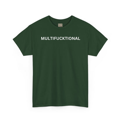 UNISEX Classic White T SHIRT — "MULTIFUCKTIONAL"