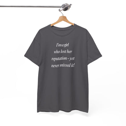 Lady's Funny T-Shirt - "I'm a girl who... "