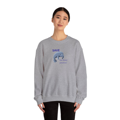 UNISEX Sweatshirt  -  "Save the Floaty Potatoes   "