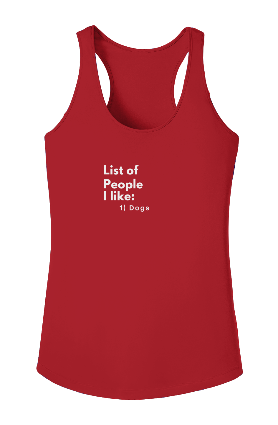 Ladies PosiCharge Competitor Tank - "PEOPLE I LIKE... "