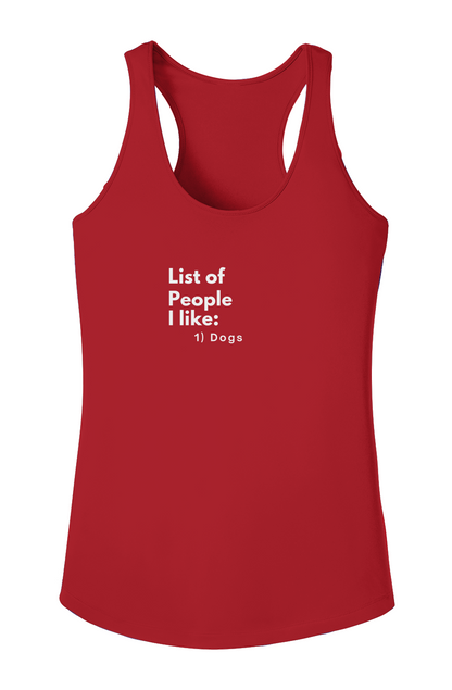 Ladies PosiCharge Competitor Tank - "PEOPLE I LIKE... "