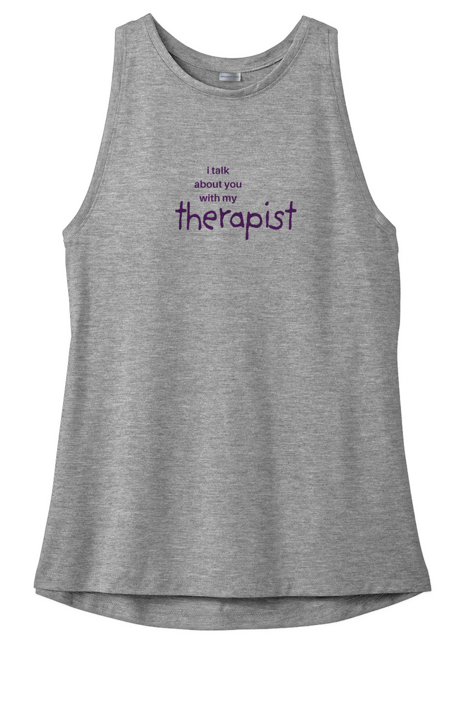 Ladies Tri-Blend Wicking Tank - "I TALK ABOUT... "
