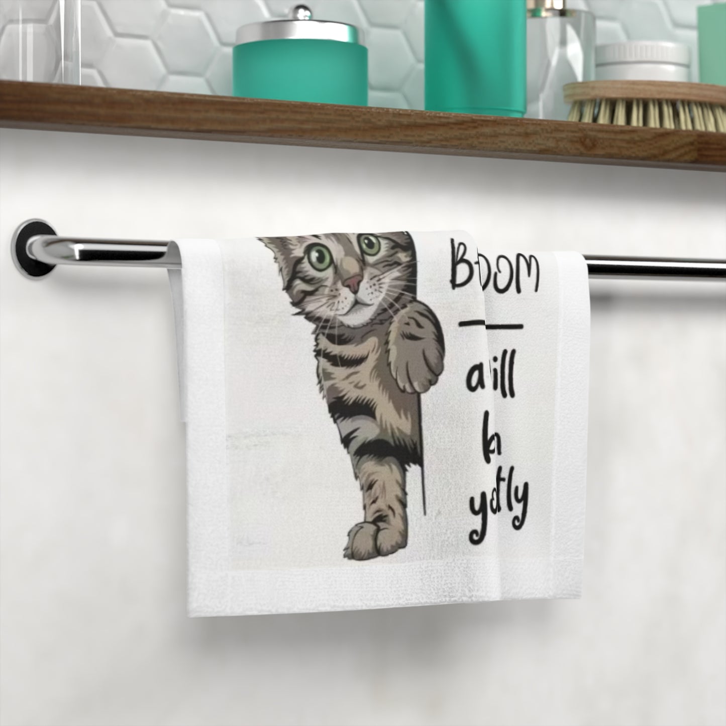 Guest Face Towel – "Welcome to the Bathroom... "