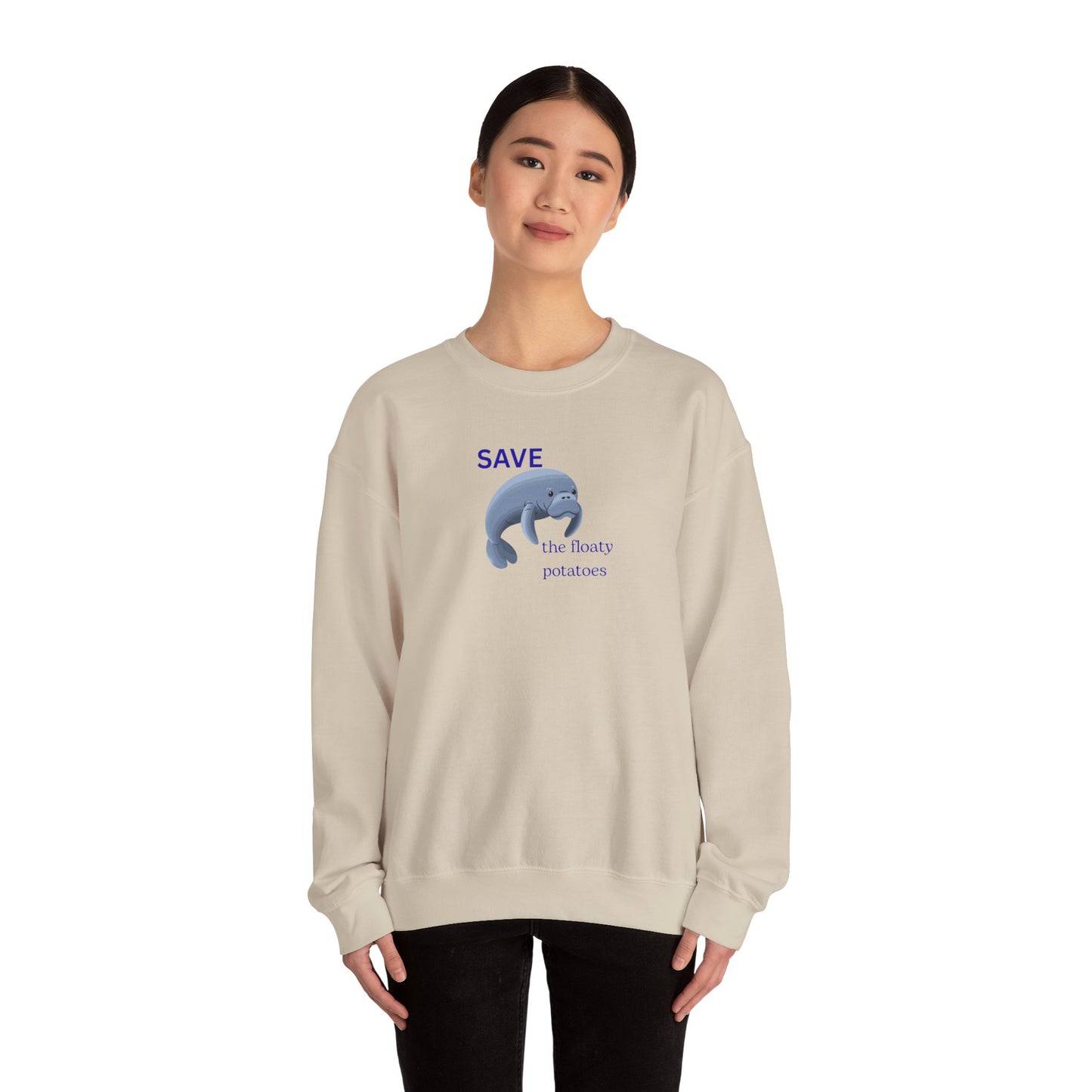 UNISEX Sweatshirt  -  "Save the Floaty Potatoes   "