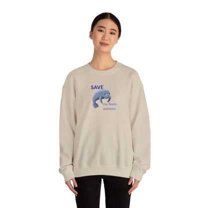 UNISEX Sweatshirt  -  "Save the Floaty Potatoes   "