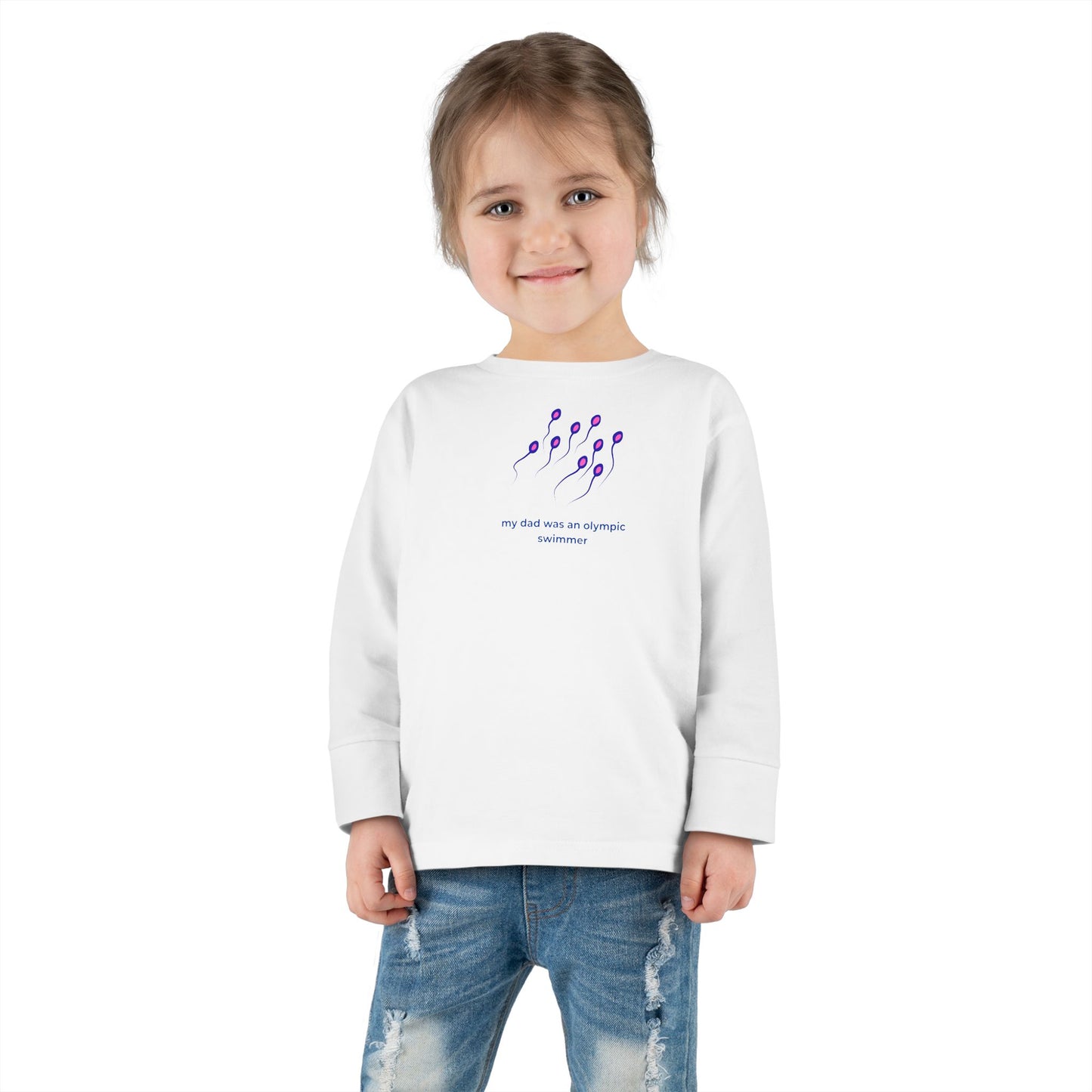 Toddler Long Sleeve Tee — "My Dad was... "