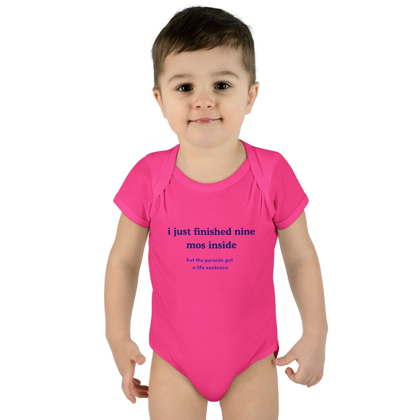 Infant Bodysuit - "I Just Finished Nine Mos Inside"