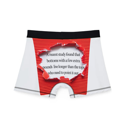 Novel Print Men's Boxer Briefs — Subtle Story of a Bottom