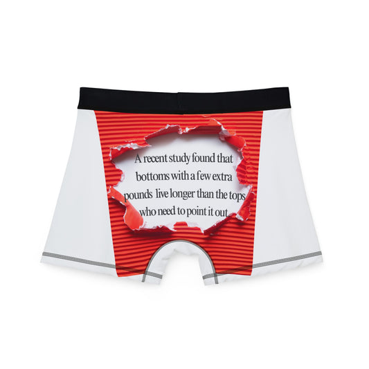 Novel Print Men's Boxer Briefs — Subtle Story of a Bottom