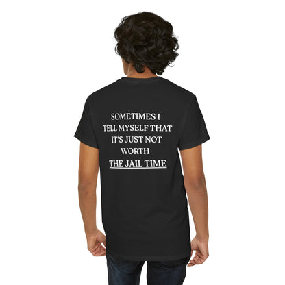 Funny  T-Shirt   Back Print - "SOMETIMES ..."
