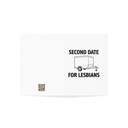 Greeting Card — “Second Date for Lesbians” Funny LGBTQ+