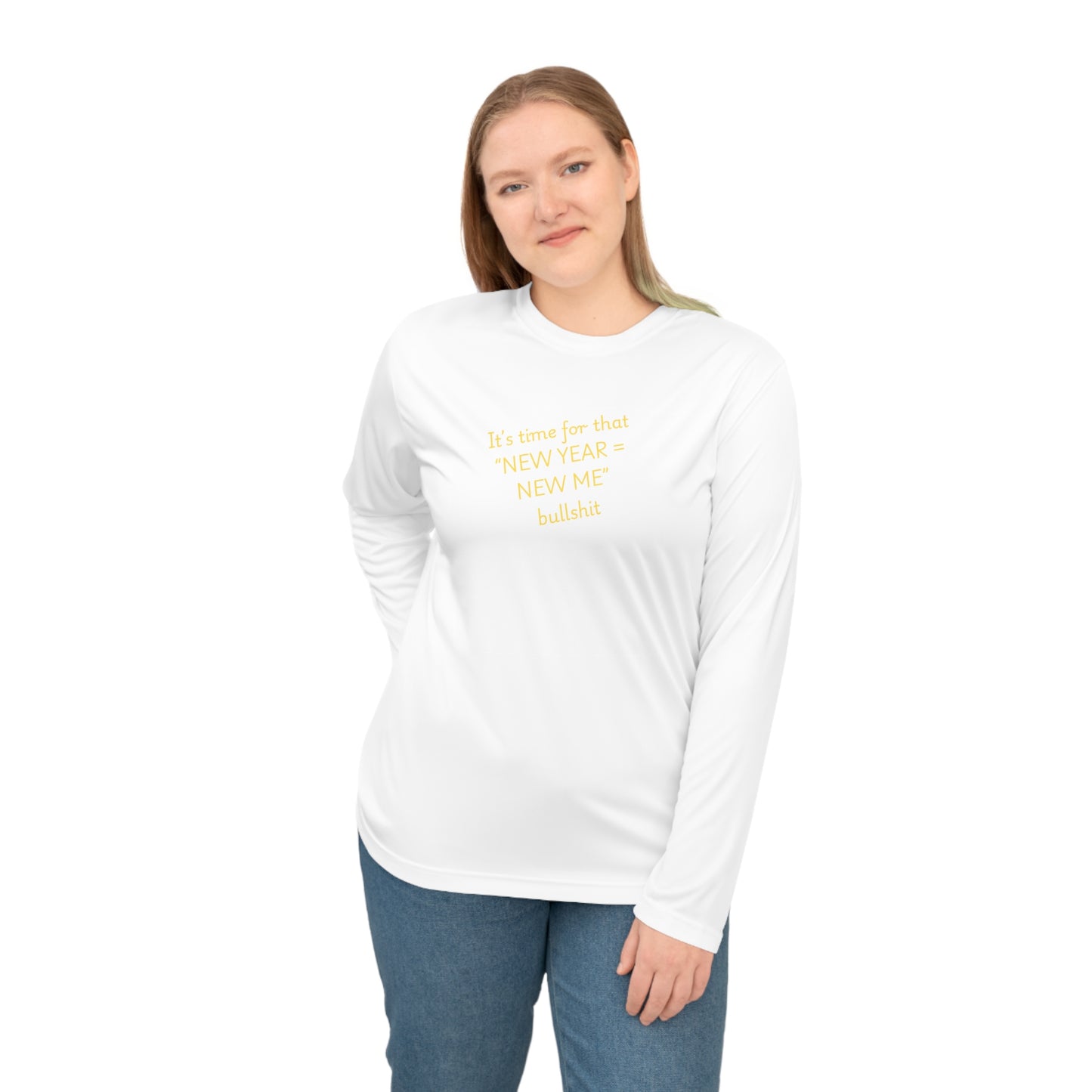 UNISEX Long Sleeve Shirt — “New Year = New Me”