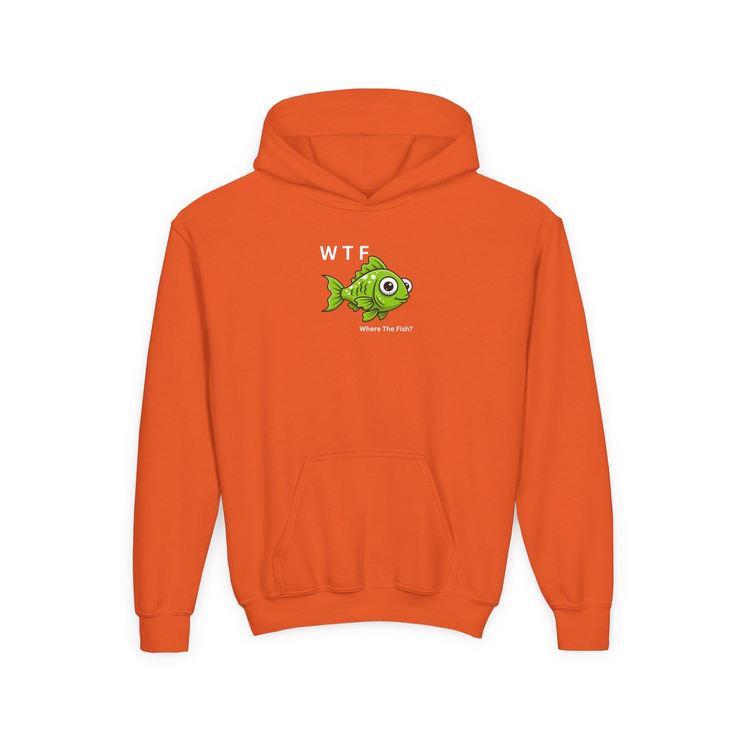 UNISEX Youth Hoodie — "WTF Where The Fish?"