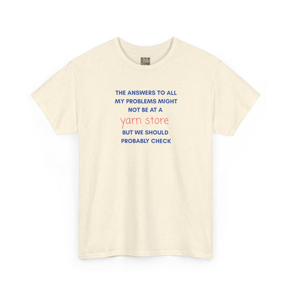 T-Shirt — “YARN STORE... "