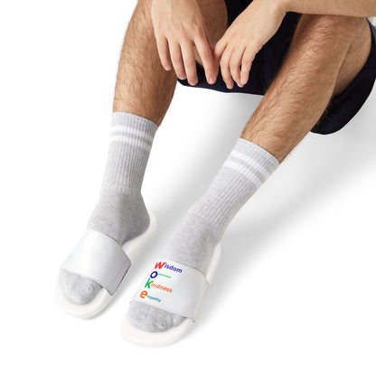 Men's Slide Sandals — "WOKE"