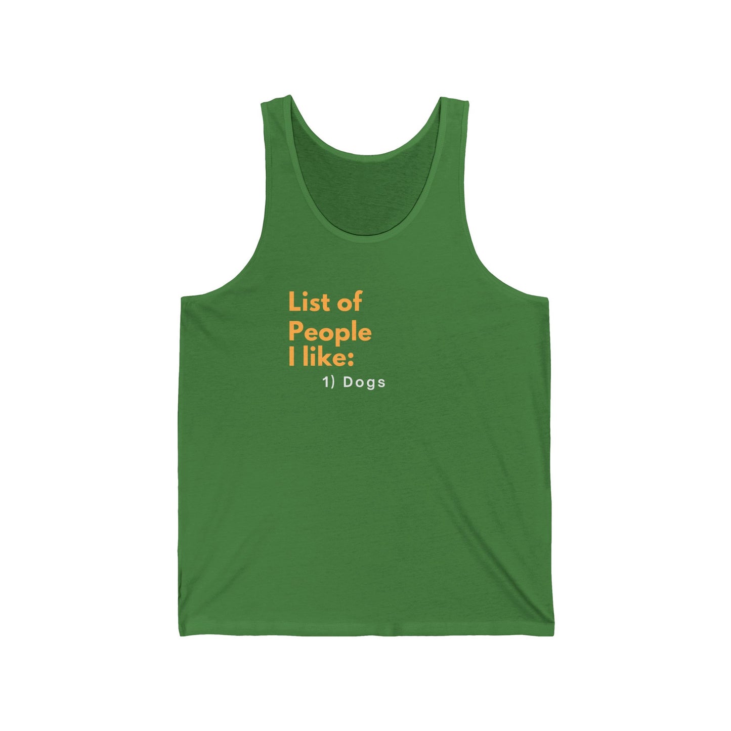 Tank Top — "List of People..."