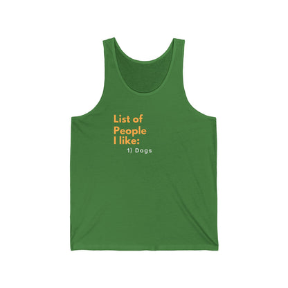 Tank Top — "List of People..."