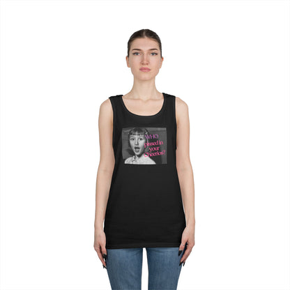 "Who Pissed in your Cheerios?" Retro Photo Graphic Tank