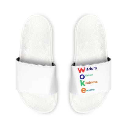 Men's Slide Sandals — "WOKE"