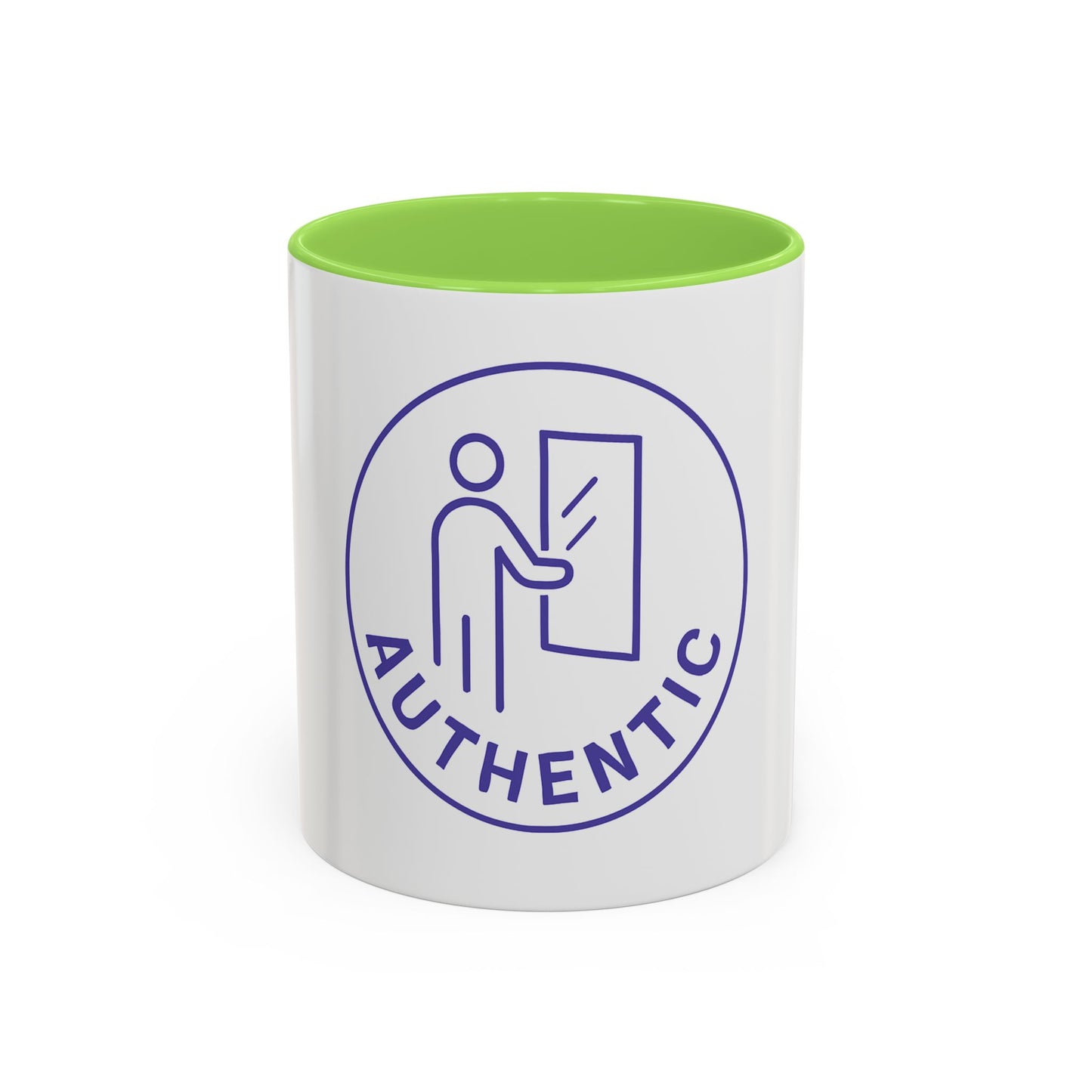 Authentic Logo Coffee Mug – 'Authentic' Purple Badge Ceramic Mug (11oz/15oz)