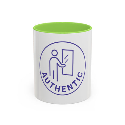 Authentic Logo Coffee Mug – 'Authentic' Purple Badge Ceramic Mug (11oz/15oz)