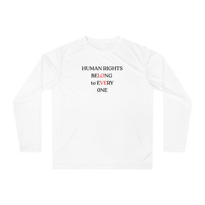 UNISEX long sleeve T shirt - "HUMAN RIGHTS... "