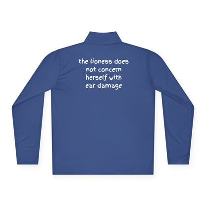Quarter-Zip Pullover - "THE LIONESS... "