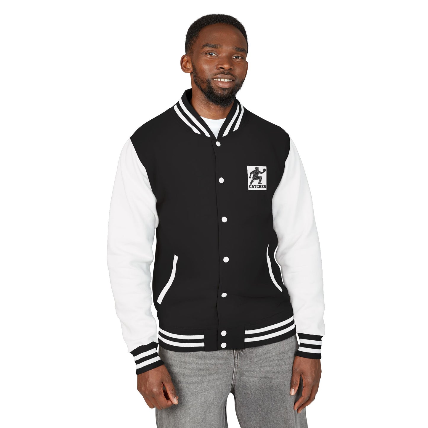 Catcher Letterman Jacket — Vintage Baseball Varsity Jacket