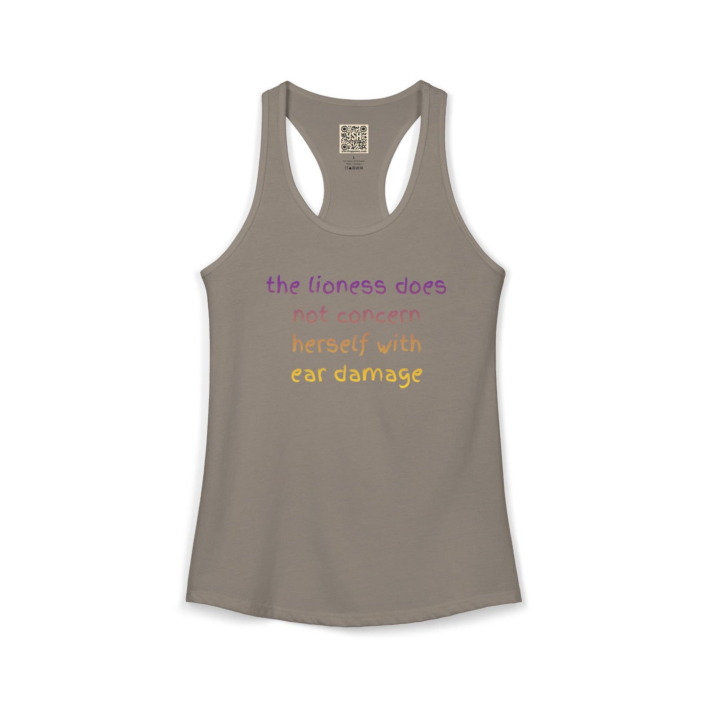 Women's Ideal Racerback Tank - "THE LIONESS..."