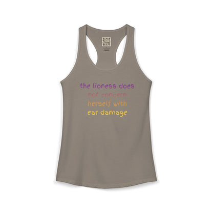 Women's Ideal Racerback Tank - "THE LIONESS..."