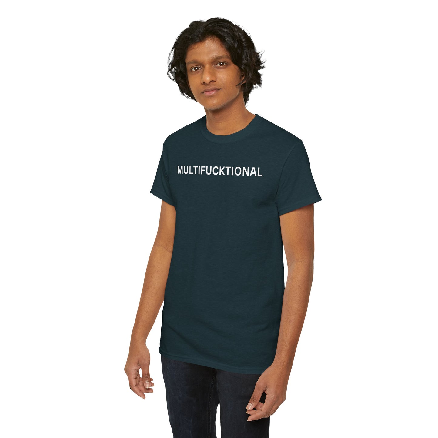 UNISEX Classic White T SHIRT — "MULTIFUCKTIONAL"