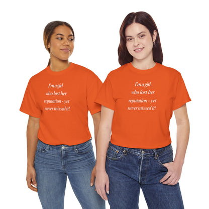 Lady's Funny T-Shirt - "I'm a girl who... "
