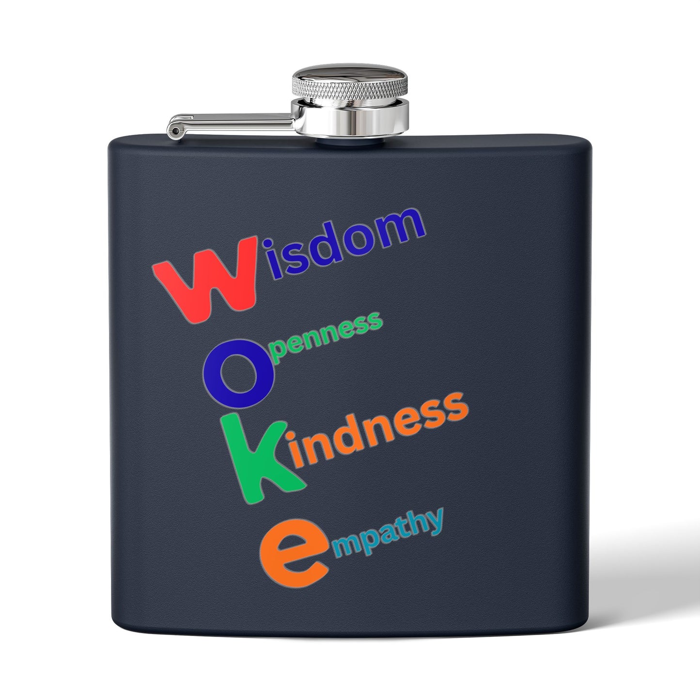 WOKE Stainless Steel Flask — 6oz