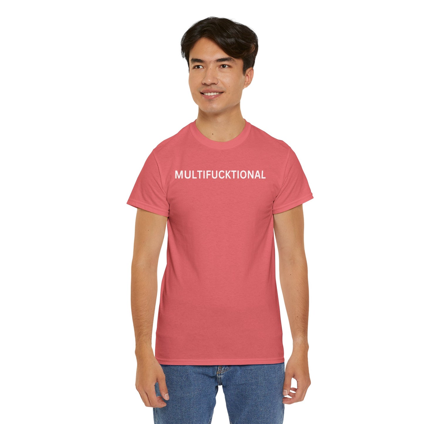 UNISEX Classic White T SHIRT — "MULTIFUCKTIONAL"