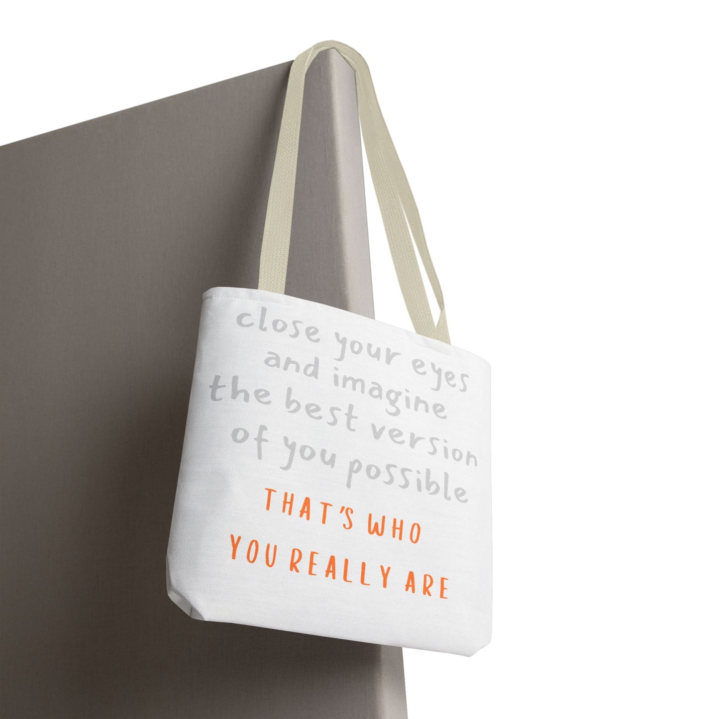 Unisex Tote Bag — "That's Who You Really Are" Cotton Tote